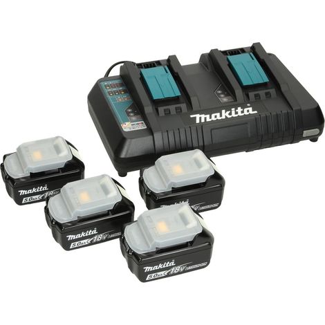 Set de batterie outillage avec 4 batteries