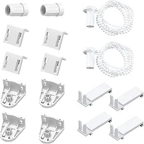 Kit de 16 piezas de repuesto para persianas enrollables de 17 mm para persianas enrollables dobles opacas. (1/5)