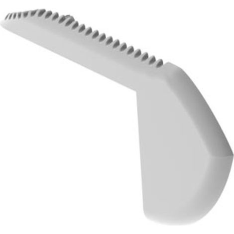 LEDsON ABS-ENDKAPPE FÜR 'ALU-STAIR' - LINKS - GRAU (1/4)