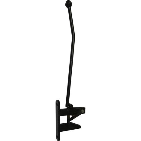 Hunting Type Gate Catch Self Locking - Black (Auto Drop Latch Farm Equestrian)