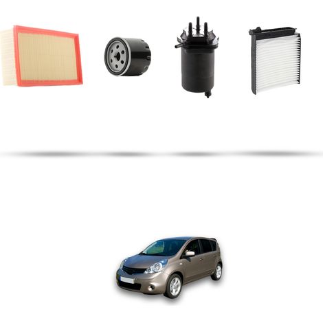 Kit tagliando 4 filtri compatibile con Nissan Note (E11) 1.5 dci 50kw Dal 2006 (1/5)