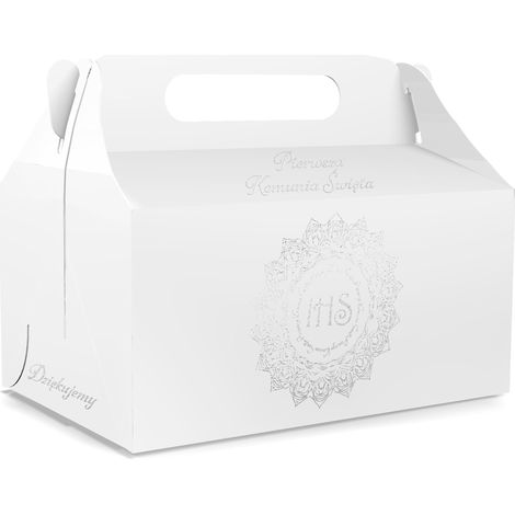 Scatola decorativa argento IHS 120x170x145(85), 1 pz. (1/2)