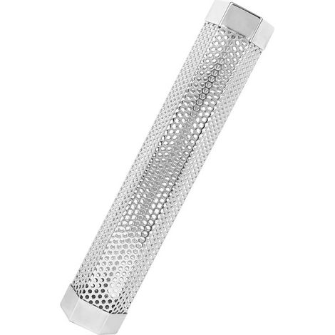 Tube à fumer hexagonal en acier inoxydable de 30 cm (12 pouces) avec crochet pour brosse (1/5)