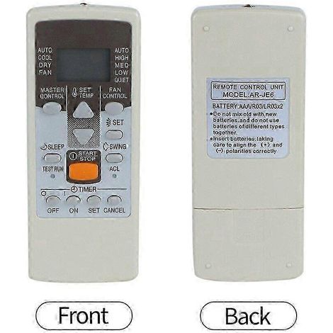 AR-JE6 Pour télécommande FUJITSU GENERAL numéro atomique 89 AR-JE4 AR-JE10 AR-JE5 AR-JE9 (1/5)