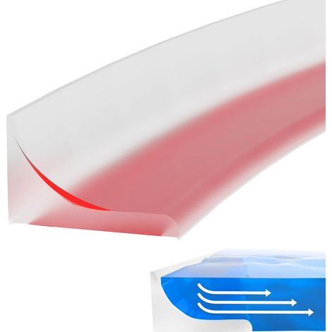 Bande de protection de douche translucide, bande pliable de 2 mètres, joint en silicone, bande anti-débordement, adaptée aux baignoires, cuisines et salles de bains