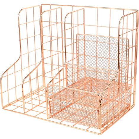 für Schreibtisch aus Eisen mit Mesh Aufbewahrungsdesign