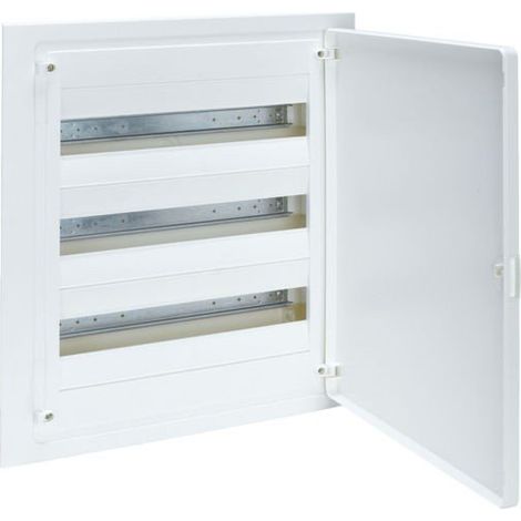 HAGER VF318PES  Quadro elettrico da incasso VF golf 3 file 54 moduli porta QC bianca