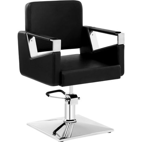 Poltrona sedia poltrona da barbiere nera 140001636