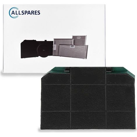 Filtro de carbón de larga duración AllSpares para campanas extractoras compatible con Franke 1120174992 / 112.0174.992, Faber FLL9 / 112.0185.276 (266 x 235 x 15 mm) (1/4)
