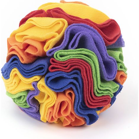 Snuffle Ball per cani, diametro 20 cm, palline intelligenti per cani, giocattoli da masticare lavabili per cani - iridescenti (1/5)