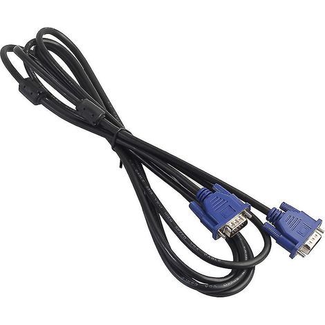 Câble d'extension VGA 15 broches mâle-mâle de 3 m pour PC, ordinateur portable, projecteur et TVHD (1/4)