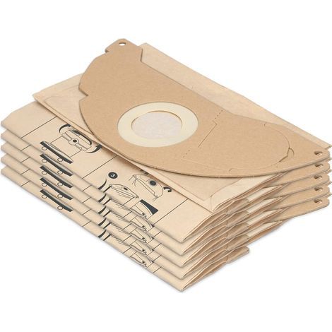 Lot de 20 sacs d'aspirateur compatibles avec aspirateurs Kärcher WD2, MV2 - Rechange pour sacs Kärcher 6.904-322.0 (1/5)