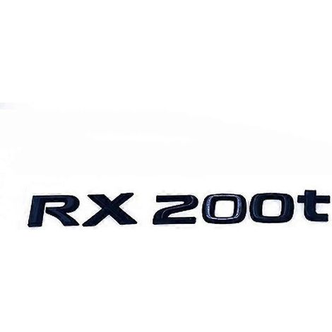 Kofferraum-Aufkleber aus ABS-Kunststoff in Chrom-Glanz-Schwarz mit Buchstaben, Logos, Emblemen und Zierelementen für Lexus RX, RX300, RX350 und RX200t – Zubehör