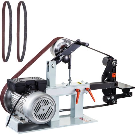 VEVOR Lijadora de Banda con 3 Cintas de 50 x 2082 mm, Lijadora Electrica de Correa con Motor de Cobre Puro Velocidad Constante 2800 r/min, Lijadora Pulidora Amoladora 1500 W para Pulir Herramientas