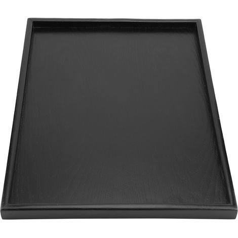 Rechteckiges Serviertablett aus Massivholz für Tee, Kaffee, Snacks und Mahlzeiten, 35 x 24 cm (1/5)
