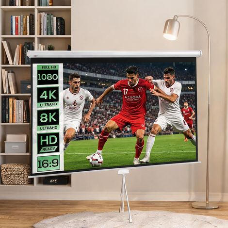 Écran de projection 100 pouces pour vidéoprojecteur toile 16:9 (1/5)