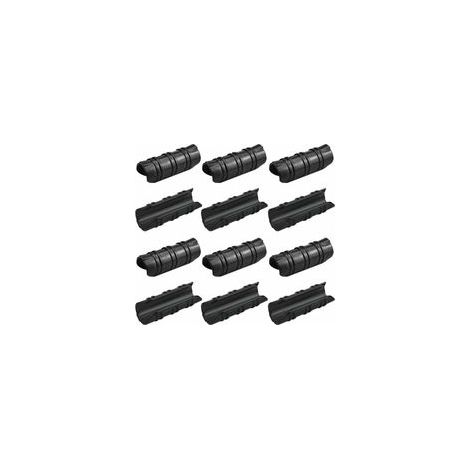Lot de 12 Clips de Serre 25mm, Résistance aux Températures Élevées, Fixation Bâche Serre, Faciles à Utiliser pour Fixation Serre, Bannière, Tuyau, Films  Noir