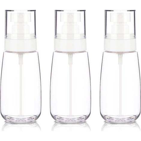Lot de 3 petits vaporisateurs de voyage 100 ml, vaporisateurs de voyage vides, mini vaporisateurs en plastique à brume fine