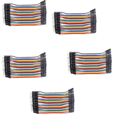 Lot de 10 câbles de connexion mâle-femelle en plastique pour appareils électroniques informatiques, diamètre 2,54 mm. (1/5)
