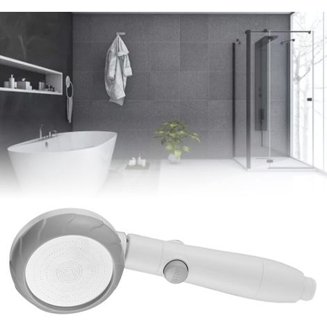 Pommeau de douche à main en plastique, haute pression, économie d'eau, pour salle de bain gris Macaron (1/5)