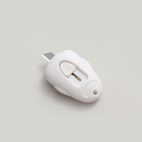 Mini couteau avec anneau porte-clés blanc (1/2)