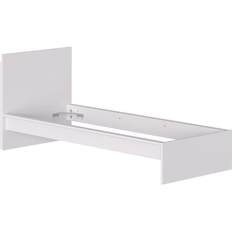 Estructura de cama individual 214x107 cm blanco mate - Pafo (1/5)