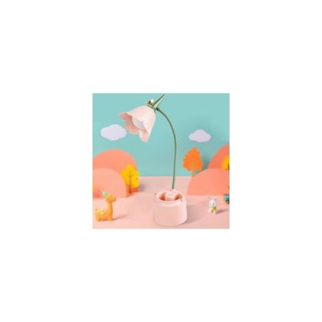 Lámpara de escritorio pequeña, lámpara de escritorio LED recargable con control táctil y 36-Crezuo (1/5)
