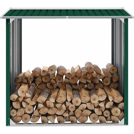 Abri de jardin Cabane de jardin - de bois Acier galvanisé 172x91x154 cm Vert BV274054 - BonneVie (1/5)