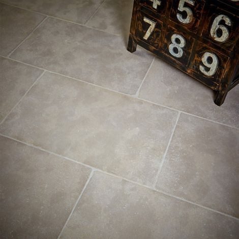 Carrelage effet pierre 75x50 cm – Couleur beige – Dalle de 0,375 m² pour revêtement intérieur et extérieur – Durable et élégant (1/5)
