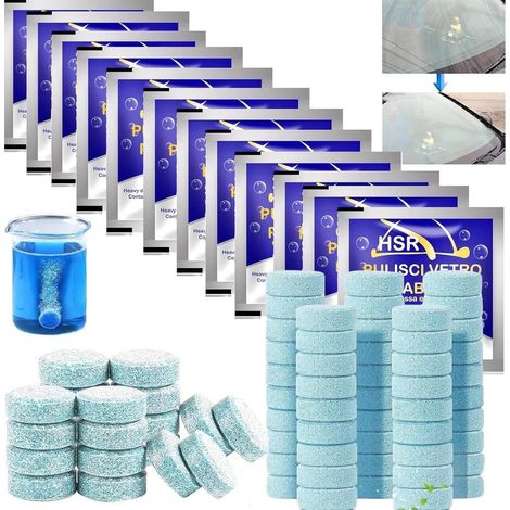 Lave Glace Concentré Pastille,50pc Pastille Lave Glace Voiture,Nettoyant Pare Brise (1/5)