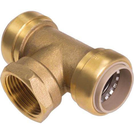 Té B Push à clipser Femelle à visser Ø16 x 1/2" (15/21) x 16 mm - IBP Bänninger (1/4)