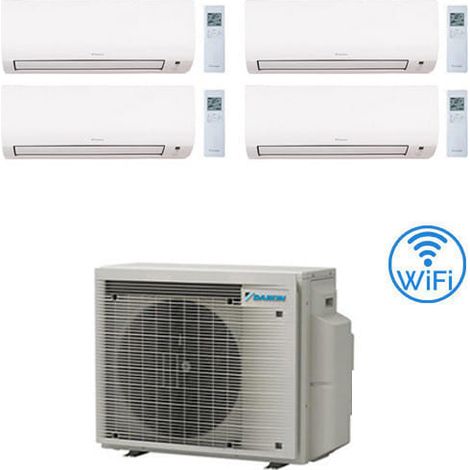 Climatiseur Daikin Comfora WIFI INCLUS Quadri Split Inverter 9000 + 9000 + 9000 + 9000 BTU avec U.E. 4MXM68A9 Classe A+++/A++ NEUF 2024
