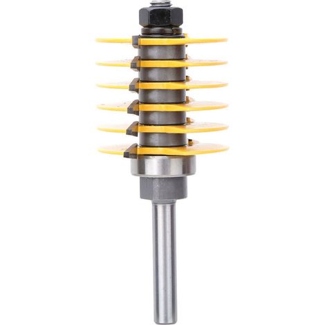 Mèche de Routeur Bit 8 mm Tige Fraises à Rainurer Travail du Bois Fraisage Joint Coupe Bois Fraisage Coupe pour Bricolage Bois (1/4)
