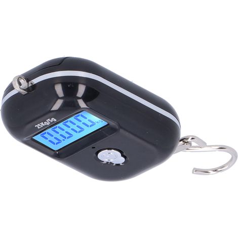 Tragbare elektronische Waage 25 kg mit hintergrundbeleuchtetem Display, präzise Badezimmerwaage zum Einkaufen (1/5)