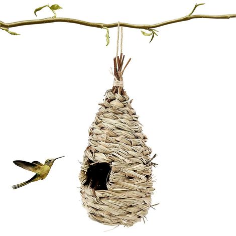 Nichoir suspendu fait main pour la décoration de jardin, 24 x 10,5 cm (1/5)