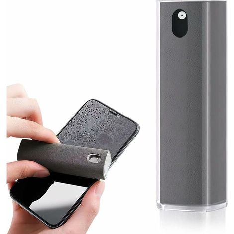 Gris-Nettoyant pour Ecran (sans Liquide), Nettoyant Spray et Chiffons en Microfibre, Nettoyeur D'écran, Nettoyant Ecran Ordinateur, pour Téléphone/Tablette/TV/Moniteur/écran de Voiture (1/5)