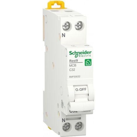 Interruttore Magnetot. Resi9 Mcb 1P+N C 32A 4500A 1M ( SCHNEIDER cod. R9P35632 ) (1/3)