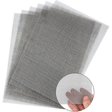 Lot de 6 grillages métalliques, maille 20 en acier inoxydable, pour projets de bricolage, cages, aérations, jardin, moustiquaires, filtres, etc. (1/5)