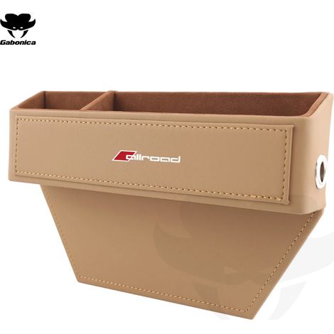(Crystal Brow Allroad) Boîte de rangement pour sièges auto Allroad, organisateur de coutures pour sièges Audi Sline RS Quattro A3 A4 A5 A6 A7 A8 TT Q3 Q5 Q7 A1 S3 S4 S5 (1/5)