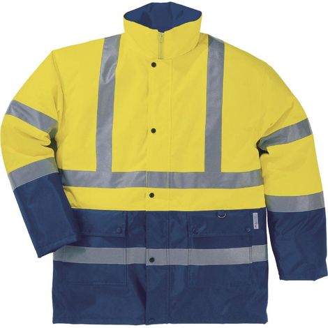 Veste haute visibilité Delta Plus Imperméable, Bleu marine/Jaune, taille S, Mixte ( Prix pour 1 ) (1/2)