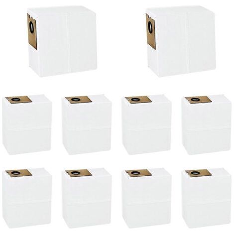 NALOOKAMIC Lot de 10 sacs à poussière de rechange pour aspirateur robot Lefant M2 Pro / M2S Pro (accessoires inclus) - Sacs non tissés (1/4)