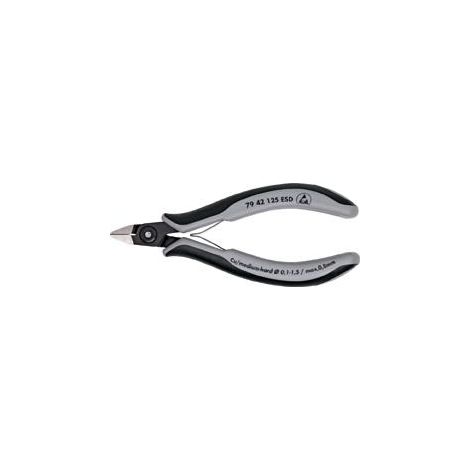KNIPEX 79 42 125 ESD Präzisions- Elekt.-Seitenschneider ESD brün. 125 mm