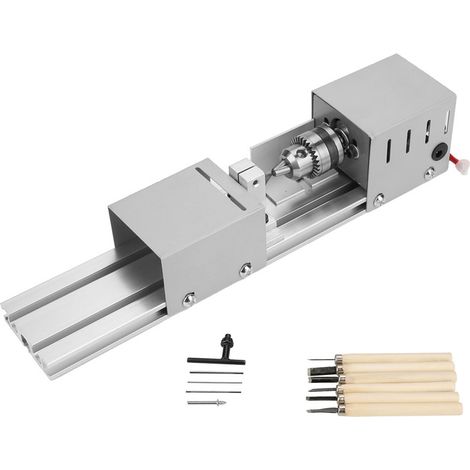 Tour à bois miniature pour polissage de perles, machine à meuler et polir les bijoux, outil rotatif bricolage travail du bois (1/5)
