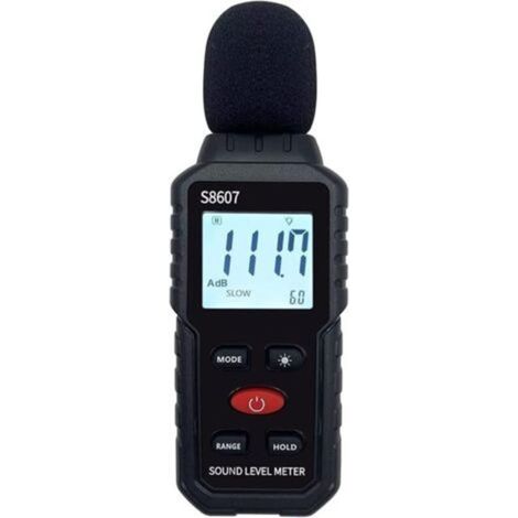 Pr Digital Sound Level Meter for Classroom, Home, Street, 30-130dB for Measuring Noise, Noise Decibel Reader (1/5)