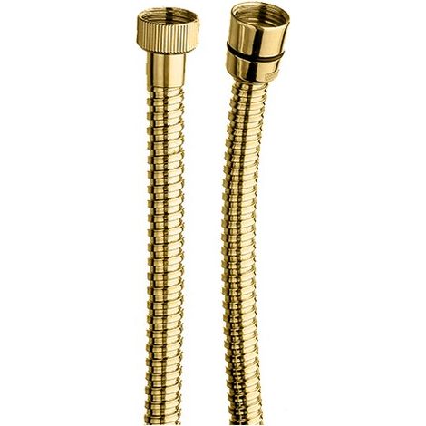 Flexible de douche doré avec double agrafage 150 cm laiton - CRISTINA ONDYNA DA21552 (1/2)
