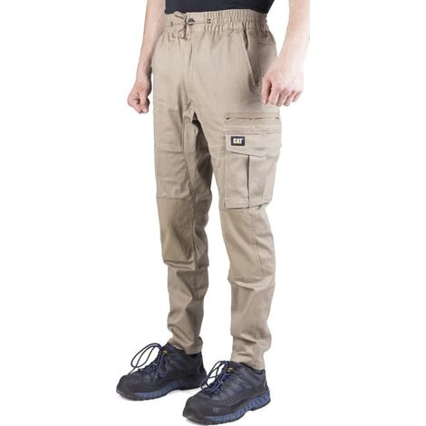 Arbeitshose mit Bund Dynamic Khaki W34 L32 (1/5)