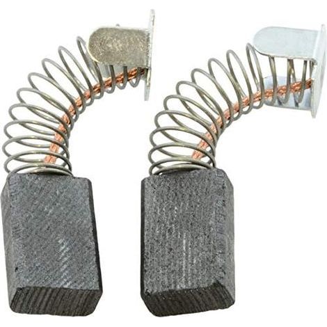2 Paires Balais De Charbon 6x10x15mm Pour Scie Circulaire Makita Mls100 Avec Ressort Et Câble (1/4)