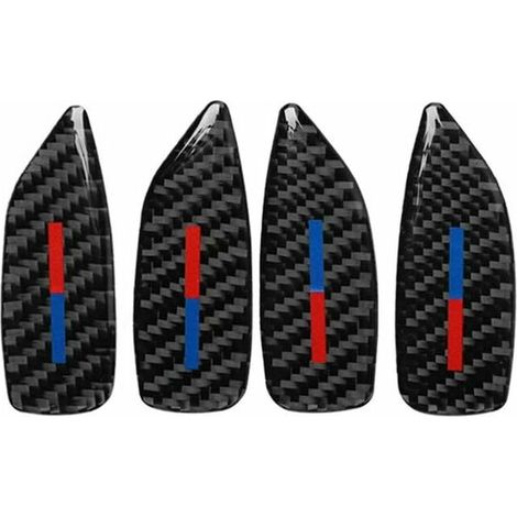 Adesivi per maniglie delle portiere dell'auto E46, 4 pezzi Adesivi per coperture delle maniglie delle portiere dell'auto in fibra di carbonio per BMW Serie 3 E46