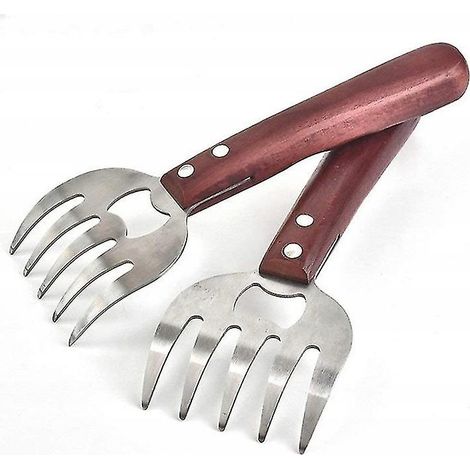 Séparateur de viande, fourchette, 2 pièces, rouge (1/5)