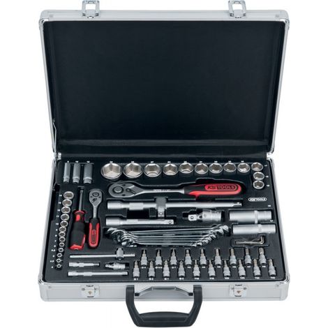Box Maniche F6 Alluminio - 1/4 '- 1/2' '- 70 Pezzi - Ks Tools 911.0670 (1/5)